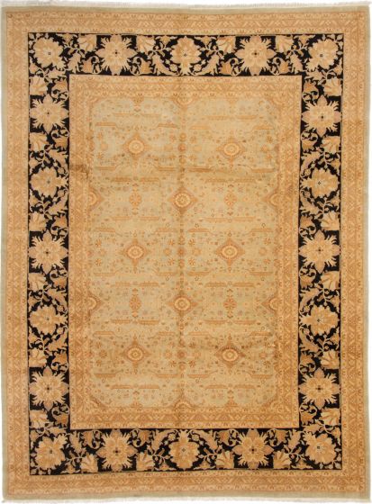 Pakistani Peshawar Oushak 9'1" x 12'1" Hand-knotted Wool Rug 