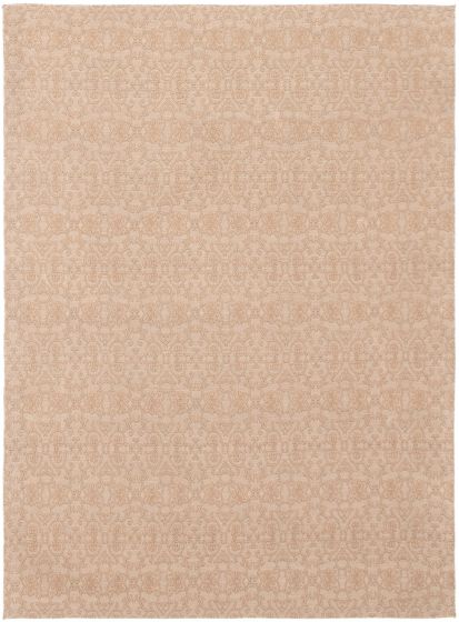Indian Collage 4'9" x 6'8" Handmade Chenille Rug 