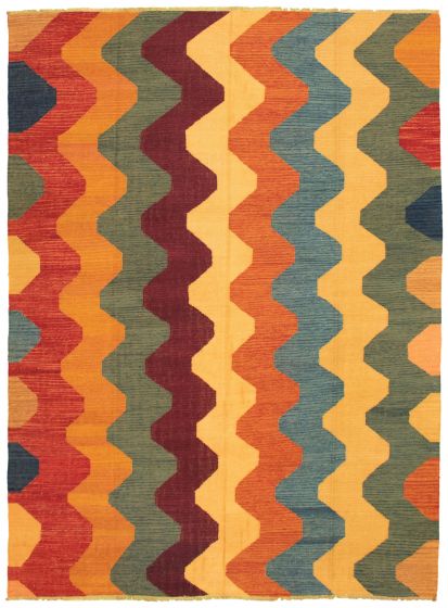 Turkish Sundance 8'11" x 11'11" Flat-Weave Wool Kilim 