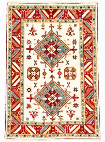 Indian Royal Kazak 5'8" x 7'11" Hand-knotted Wool Rug 