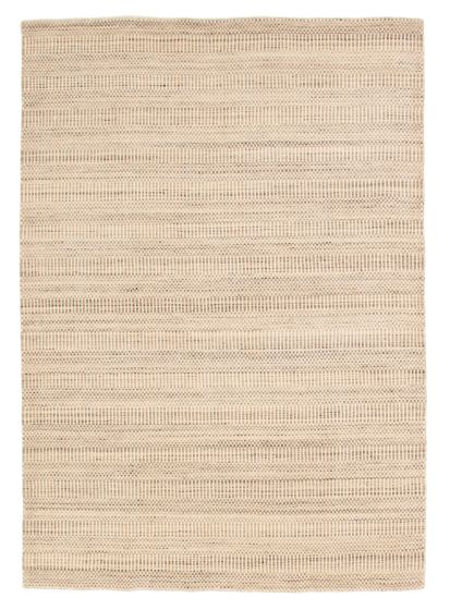 Indian Silk Shadow 5'5" x 7'8" Hand Loomed Wool Rug 