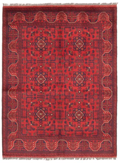 Afghan Finest Khal Mohammadi 4'11" x 6'6" Hand-knotted Wool Rug 