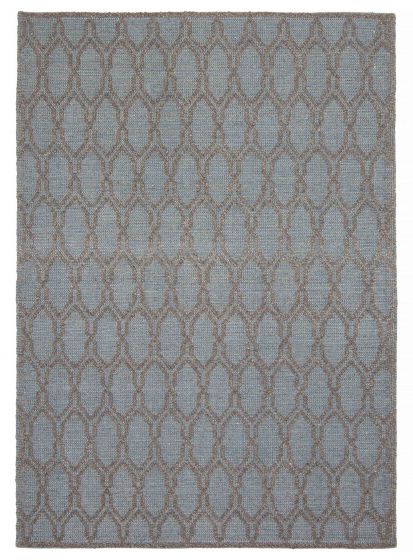 Indian Sienna 5'1" x 7'3" Braid weave Wool Rug 