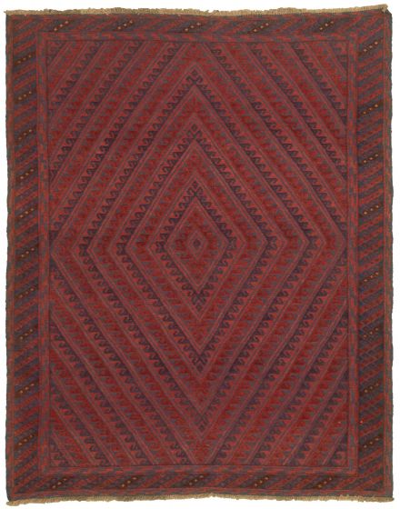 Afghan Tajik Caucasian 4'11" x 6'3" Hand-knotted Wool Rug 