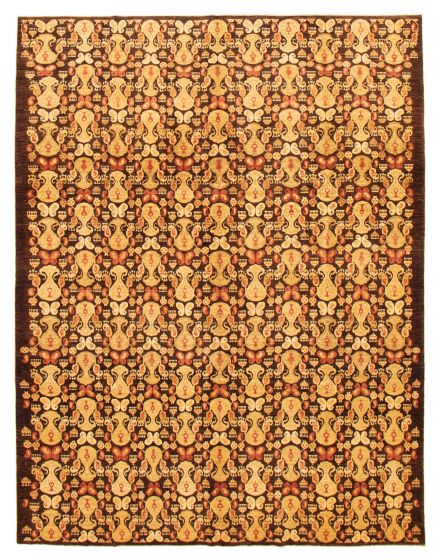 Afghan Chobi Finest 8'11" x 11'5" Hand-knotted Wool Rug 