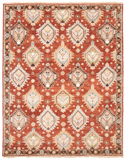 Indian Jules Serapi 7'11" x 9'11" Hand-knotted Wool Rug 