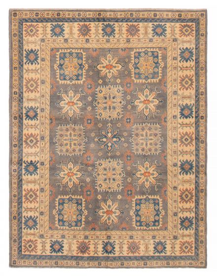Afghan Uzbek Ghazni 5'0" x 6'7" Hand-knotted Wool Rug 