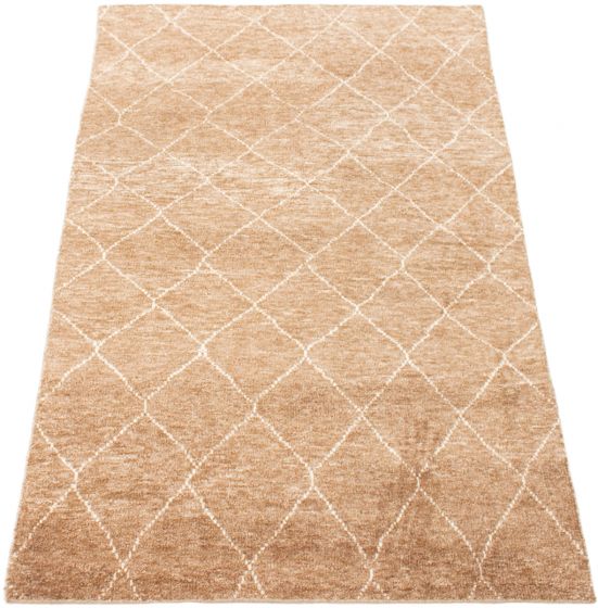 Indian Tangier 4'11" x 7'11" Hand-knotted Wool Rug 