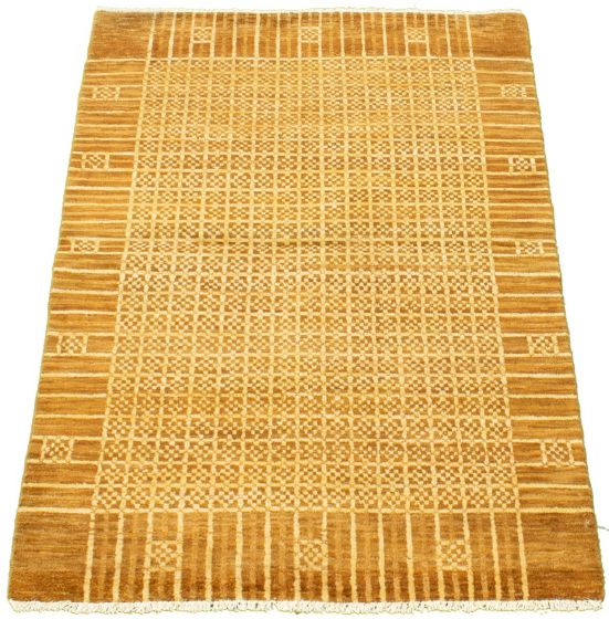 Pakistani Peshawar Ziegler 4'1" x 5'10" Hand-knotted Wool Rug 