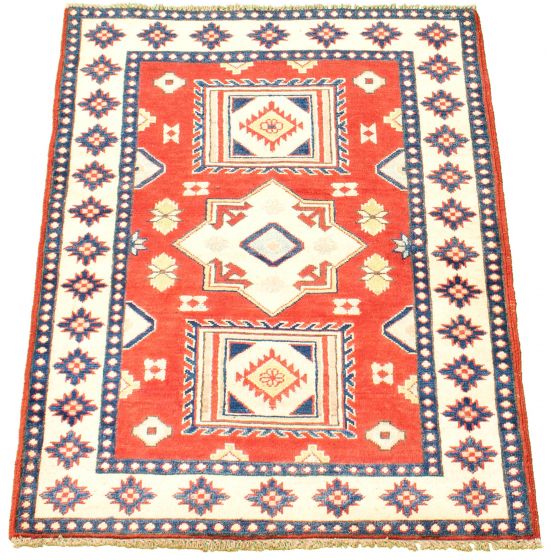 Afghan Finest Ghazni 3'3" x 4'8" Hand-knotted Wool Rug 