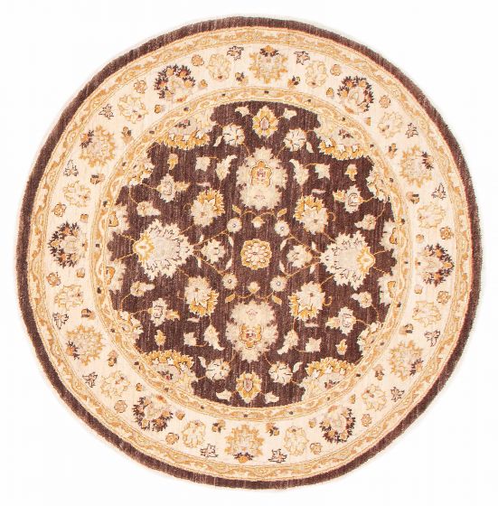 Afghan Chobi Finest 5'1" x 5'1" Hand-knotted Wool Rug 