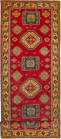 Afghan Finest Ghazni 5'4" x 15'6" Hand-knotted Wool Rug 
