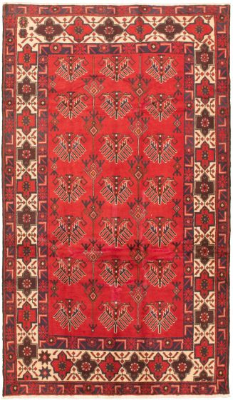 Persian Style 5'3" x 9'6" Hand-knotted Wool Rug 