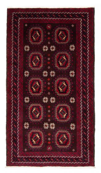 Afghan Royal Baluch 3'5" x 6'1" Hand-knotted Wool Rug 