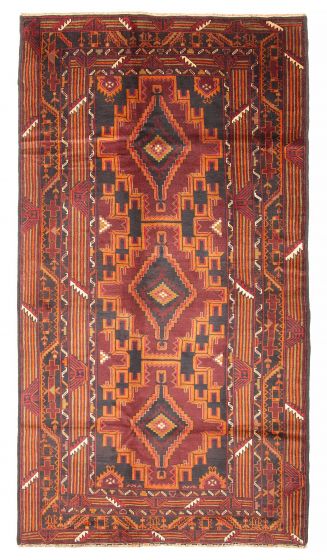Afghan Teimani 4'6" x 8'3" Hand-knotted Wool Rug 