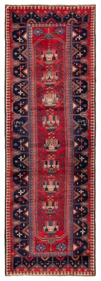 Persian Style 3'3" x 9'10" Hand-knotted Wool Rug 