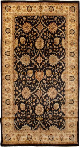 Indian Chobi Twisted 9'9" x 25'6" Hand-knotted Wool Rug 