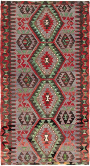 Kilim sivas 5'4" x 10'0" en laine
