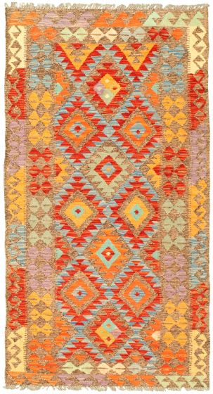 Kilim sivas 3'3" x 6'3" en laine