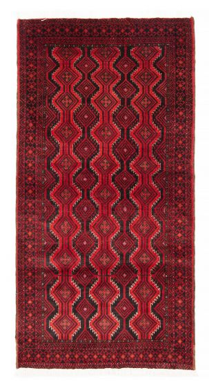 Afghan Royal Baluch 3'4" x 6'3" Hand-knotted Wool Rug 