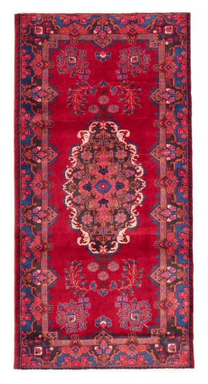 Persian Style 4'11" x 9'10" Hand-knotted Wool Rug 