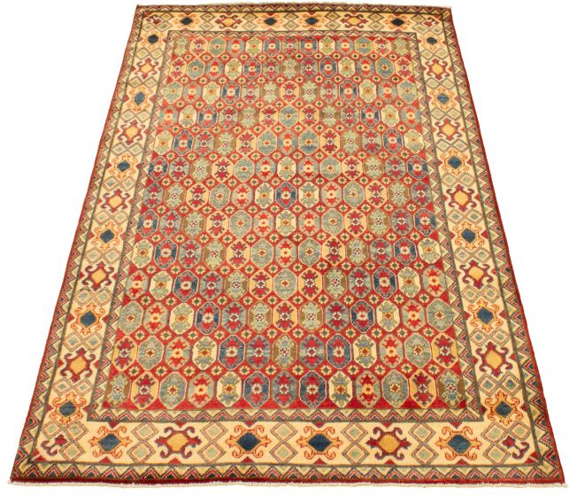 Afghan Finest Ghazni 4'11" x 6'7" Hand-knotted Wool Rug 