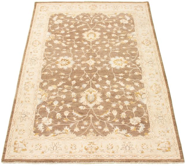 Pakistani Peshawar Oushak 6'6" x 9'10" Hand-knotted Wool Rug 