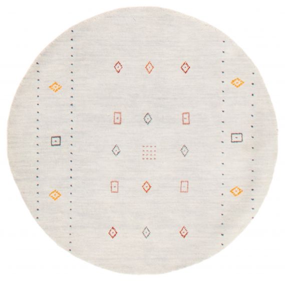 Indo Gabbeh 3'0" x 3'0" Hand Loomed Wool Rug 