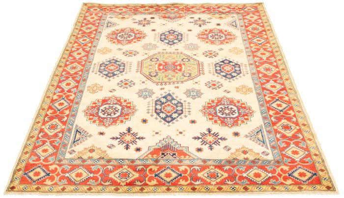 Afghan Finest Ghazni 6'8" x 9'9" Hand-knotted Wool Rug 