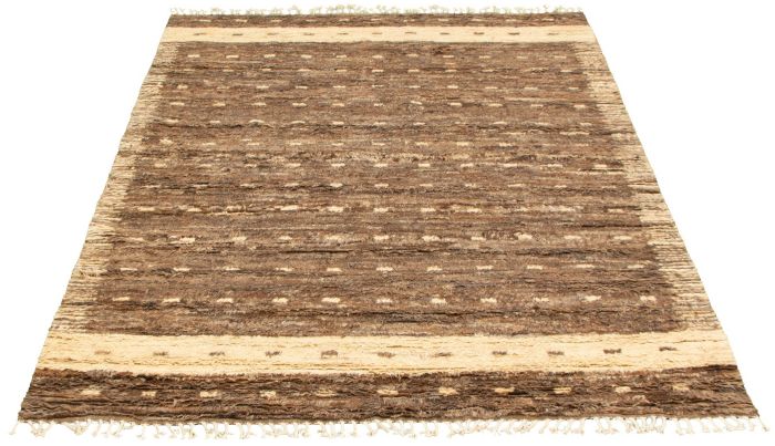 Pakistani Marrakech 6'11" x 9'2" Hand-knotted Wool Rug 