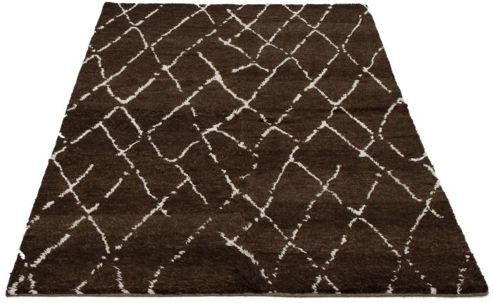 Indian Arlequin 6'0" x 9'0" Hand-knotted Wool Rug 