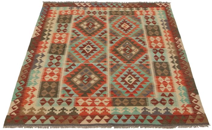 Kilim sivas 5'3" x 6'8" en laine