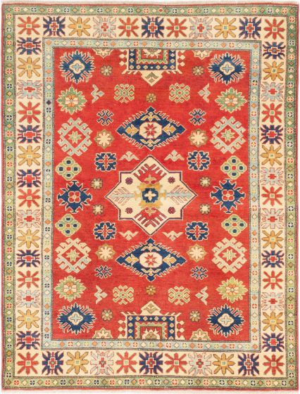 Afghan Uzbek Ghazni 5'0" x 6'6" Hand-knotted Wool Rug 