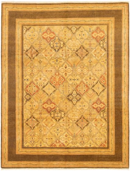 Pakistani Peshawar Oushak 7'10" x 10'3" Hand-knotted Wool Rug 