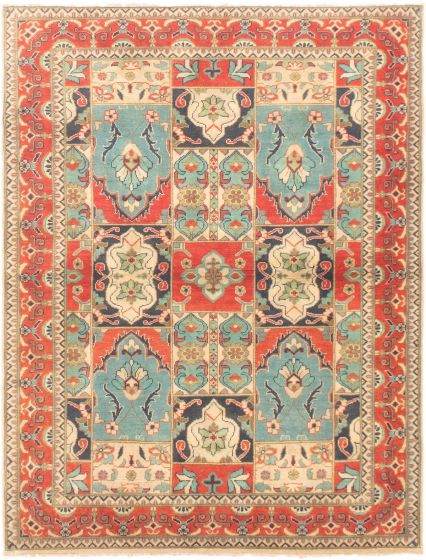 Afghan Finest Ghazni 4'11" x 6'4" Hand-knotted Wool Rug 