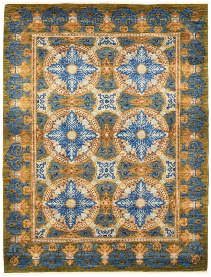 Pakistani Lahore Finest Collection 6'2" x 8'1" Hand-knotted Wool Rug 