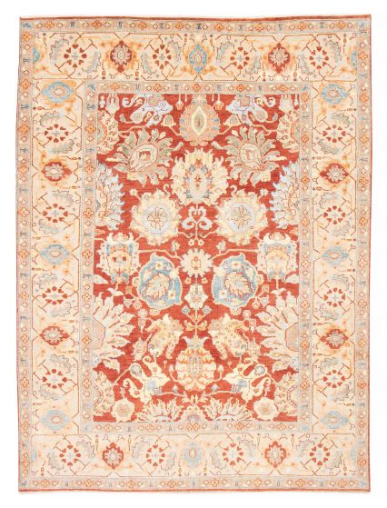 Indian Jules Sultane 9'0" x 11'8" Hand-knotted Silk & wool Rug 