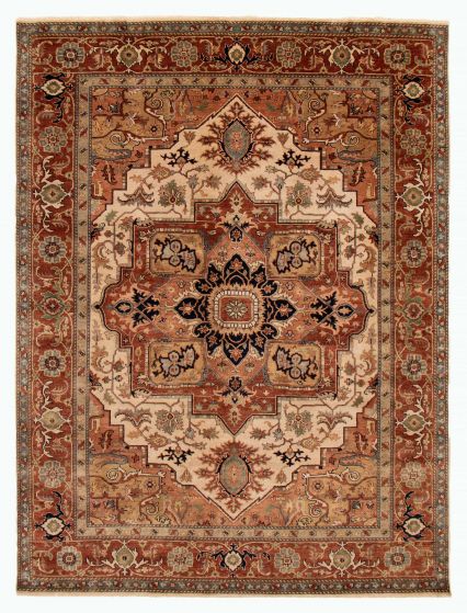 Indian Jules Sultane 8'11" x 11'9" Hand-knotted Wool Rug 