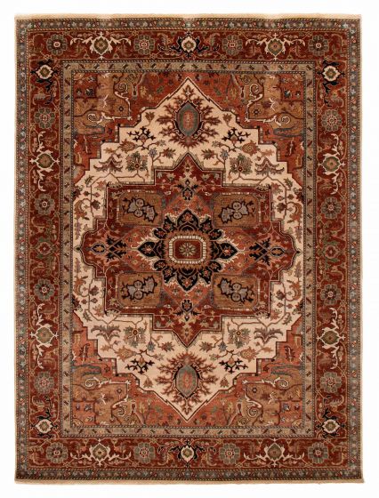 Indian Jules Sultane 8'9" x 11'8" Hand-knotted Wool Rug 