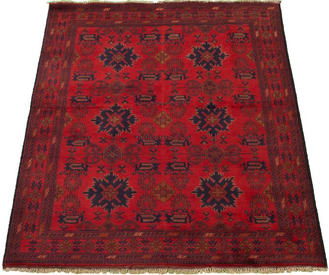 Afghan Finest Khal Mohammadi 5'0" x 6'6" Hand-knotted Wool Rug 