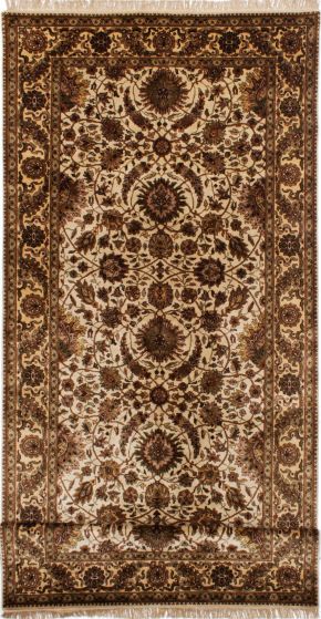 Indian Sultanabad 6'1" x 20'2" Hand-knotted Wool Rug 