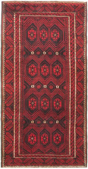 Persian Style 4'11" x 10'1" Hand-knotted Wool Rug 