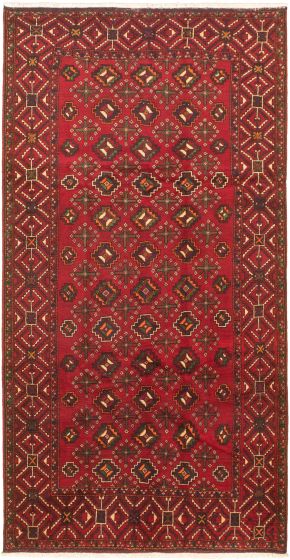 Persian Style 5'0" x 9'11" Hand-knotted Wool Rug 