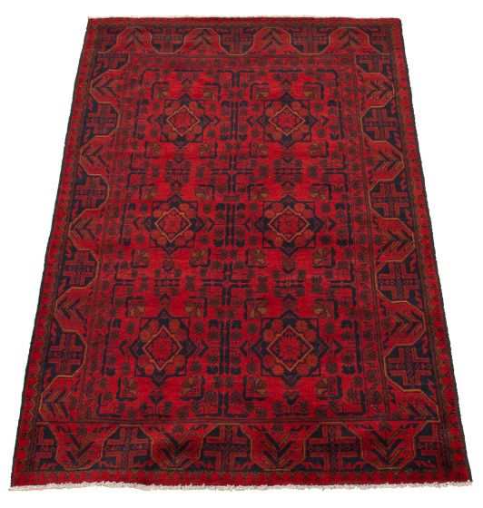 Afghan Finest Khal Mohammadi 4'1" x 6'7" Hand-knotted Wool Rug 