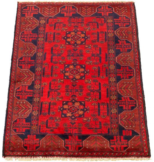 Afghan Finest Khal Mohammadi 3'2" x 4'9" Hand-knotted Wool Rug 