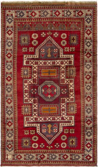 Tapis melis vintage 4'9" x 8'2" en laine
