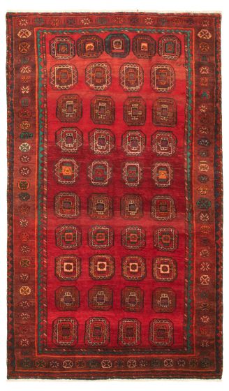 Persian Style 4'10" x 8'8" Hand-knotted Wool Rug 