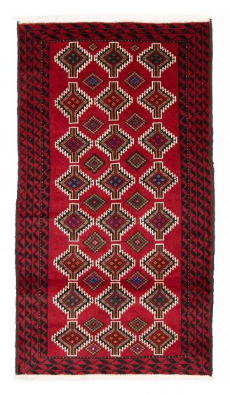 Afghan Royal Baluch 2'11" x 5'4" Hand-knotted Wool Rug 