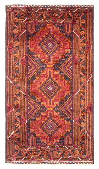 Afghan Teimani 3'4" x 6'0" Hand-knotted Wool Rug 