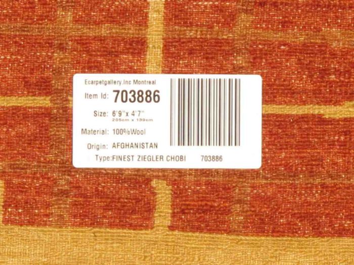 Afghan Finest Ziegler Chobi 4'7" x 6'9" Hand-knotted Wool Rug 